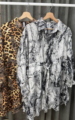 Рубашка удлиненная l