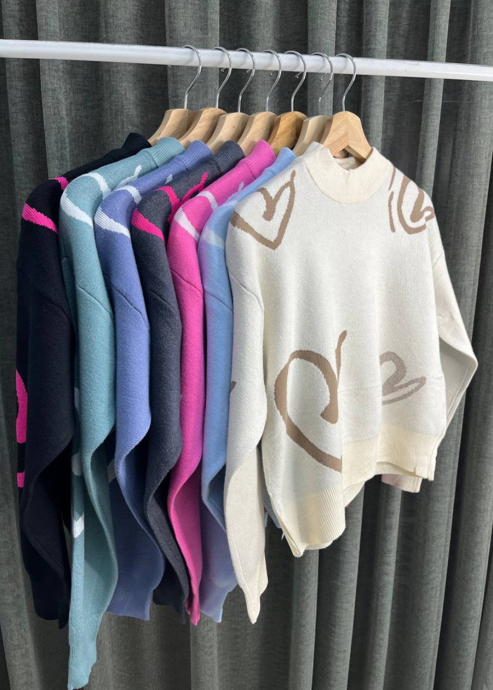 Кофта сердце укороченная 