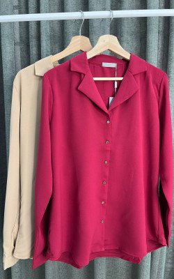 Блузка однотонная