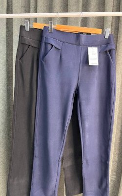 Брюки однотонные