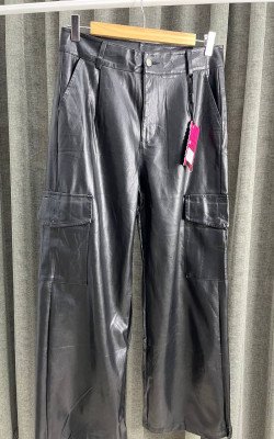 Брюки кожаные