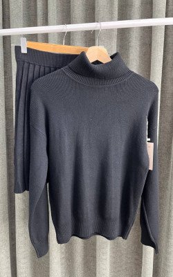 Костюм юбка-водолазка