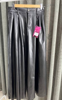 Юбка кожаная длинная 