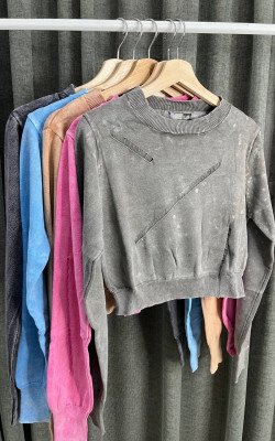 Кофта рванка короткая (8919)