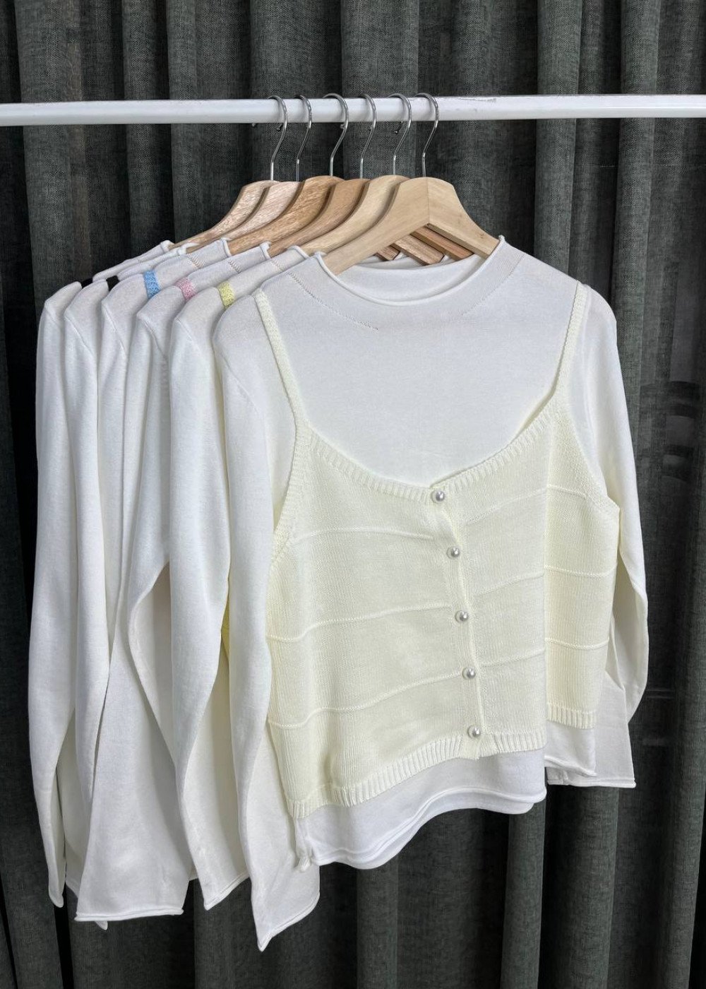 Кофта двойка на пуговицах (98027)