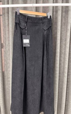 Юбка вельвет черный (3948)