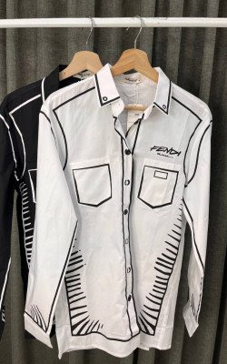 Рубашка ч/б