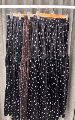 Юбка (4369) велюровая