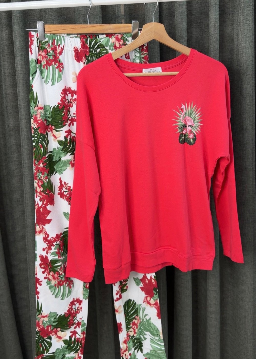 Пижама розовый фламинго