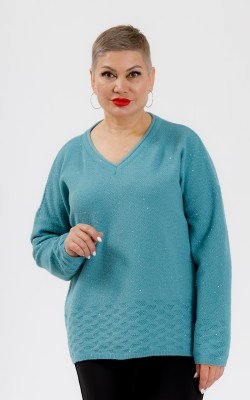 Кофта вязанная с пайетками