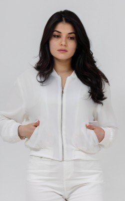 Бомбер шифоновый