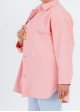 Джинсовая куртка розовая
