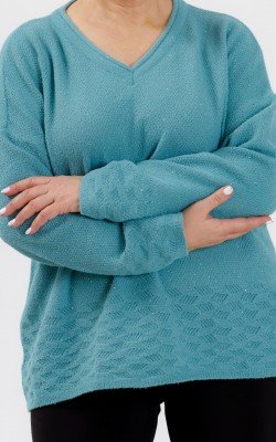 Кофта вязанная с пайетками