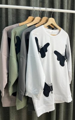 Кофточка принт бабочки (2996) Кофточка принт бабочки (2996)